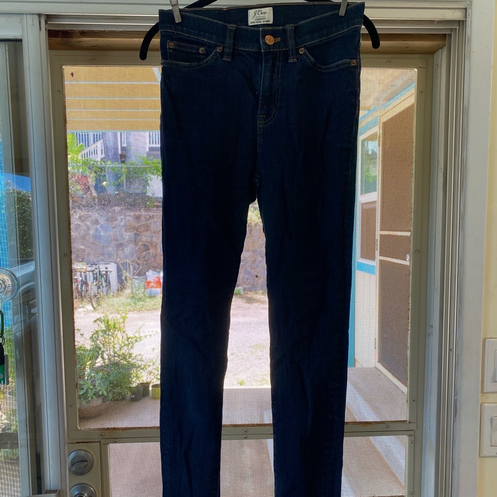 JCrew high rise stretchy skinny Jean! Size 26W regular! 💙✨